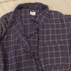 Cotton On Over Sized Flannel, Never Worn, Navy Blue Flannel